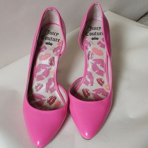 Hot pink patent leather Juicy Couture 4" heels
